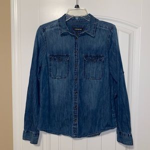 Express button down denim shirt